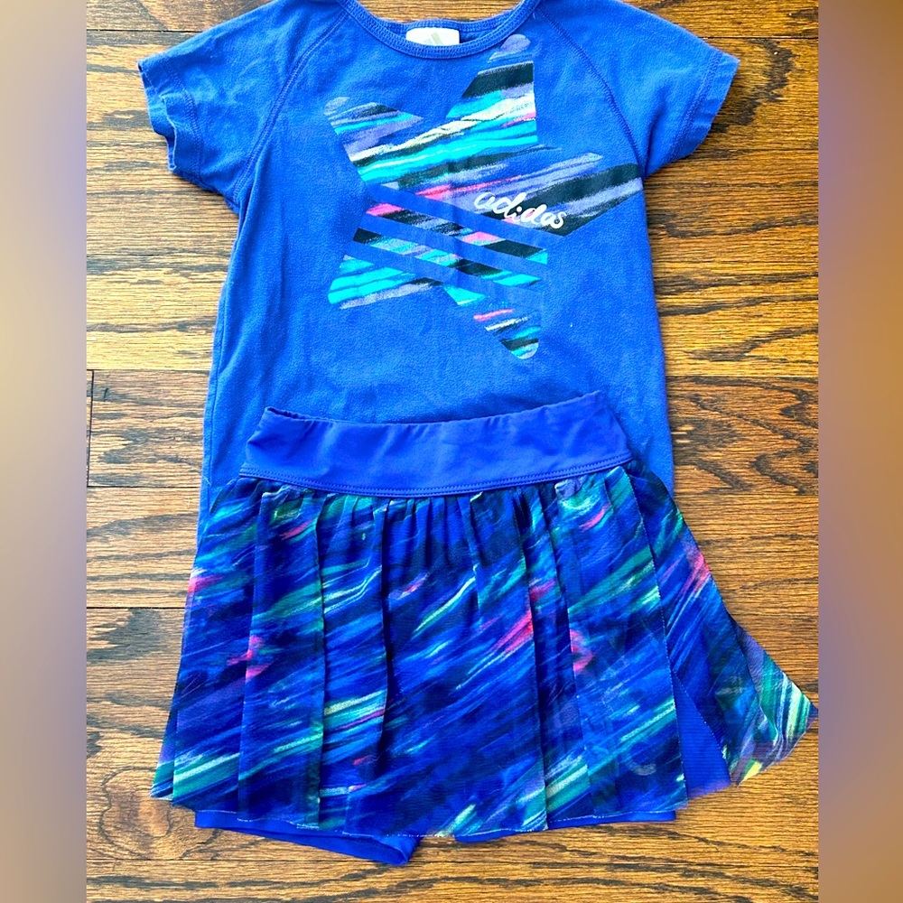 Adidas Shirt/Skirt Matching Set